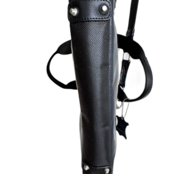 Robert Graham Midnight Blue/Black Leather Suerat Laptop Messenger Bag - Picture 8 of 15